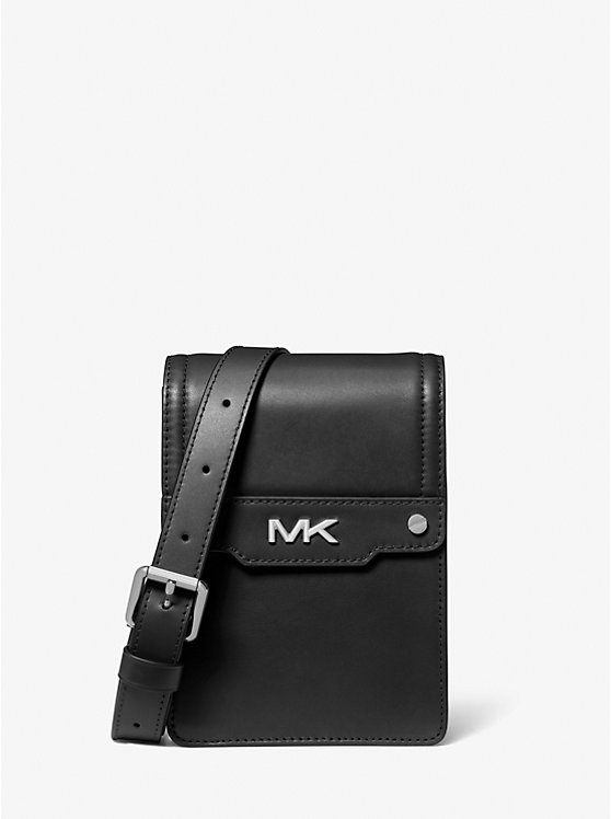 Michael Kors Varick Leather Smartphone Muške Crossbody Torba Crne | HR2122YXI